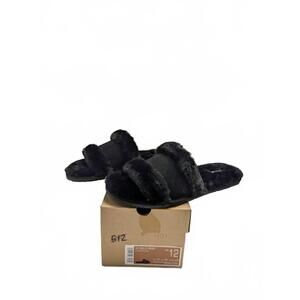NEW UGG women's milo peep slippers in black